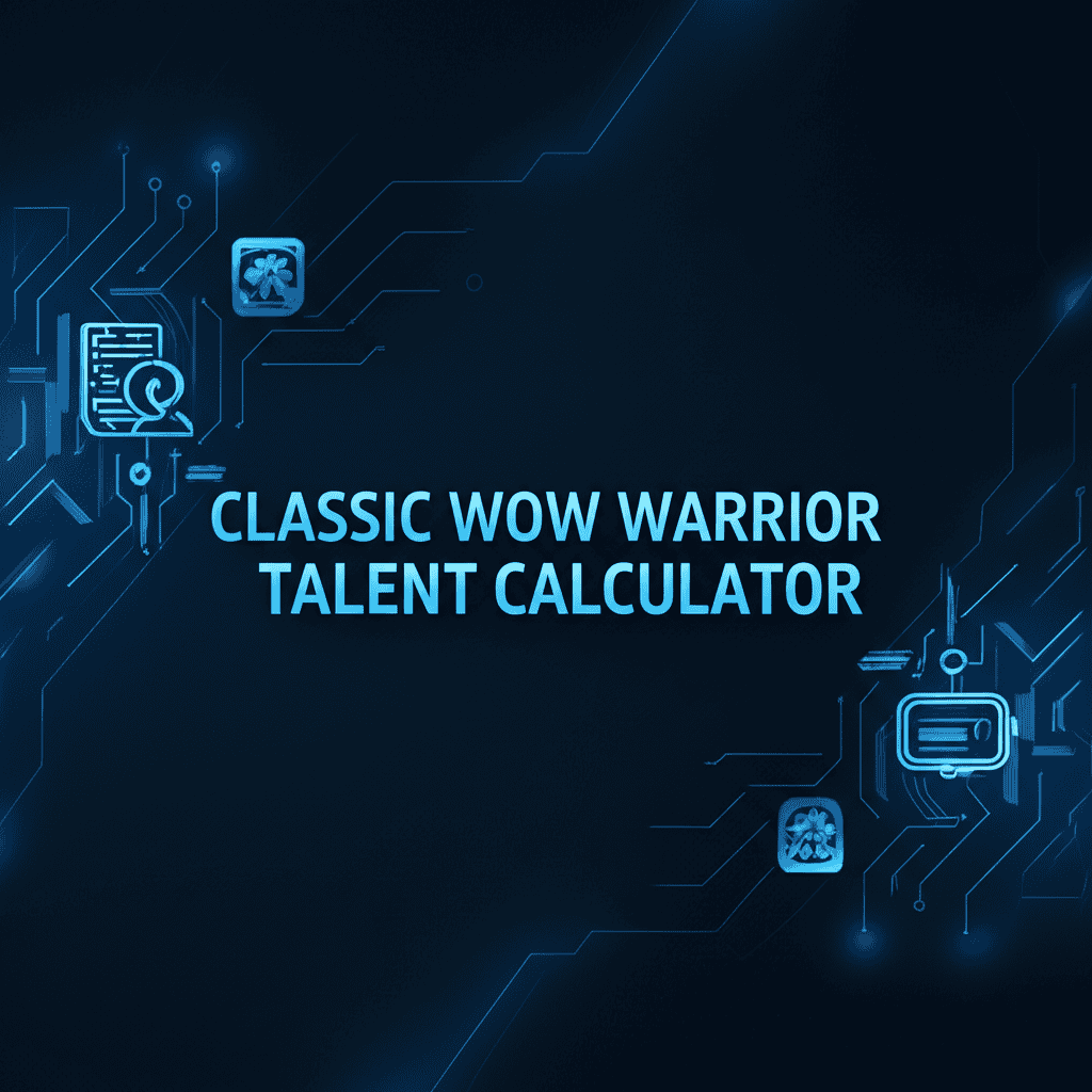 Classic WoW Warrior Talent Calculator image