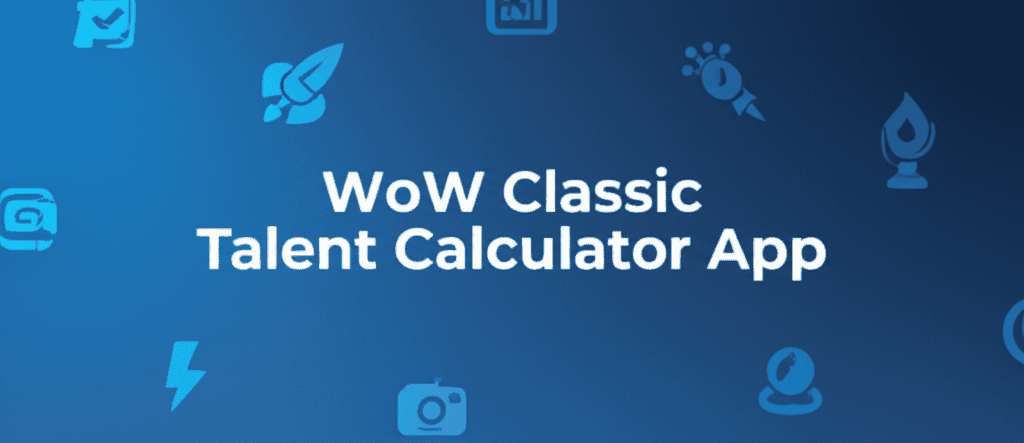 WoW Classic Talent Calculator App Interface