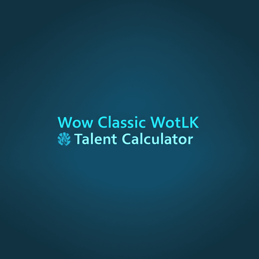 WoW Classic WotLK Talent Calculator Interface